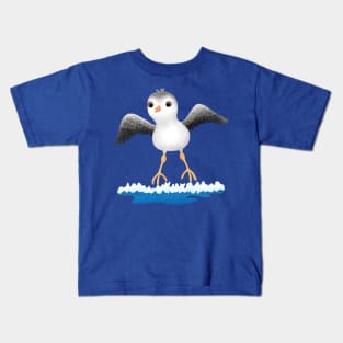 Cute baby sandpiper cartoon illustration Kids T-Shirt